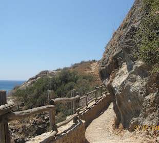 Der Weg zur Palmstrand
