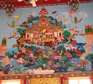 Wandbild im Tempel