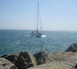 Ausblick vom Wellenbrecher