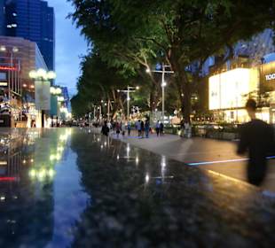 Dämmerung in der Orchard Road