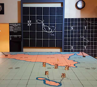 Lagekarte in den Lascaris War Rooms