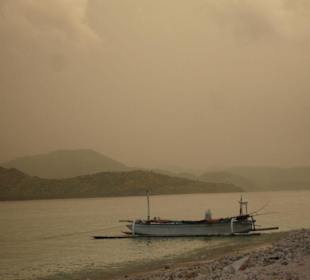 Am Strandabschnitt von Jotel Villa Ombak