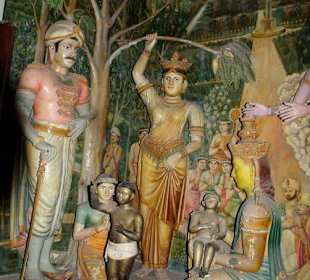 Im Tempel in Dickwela