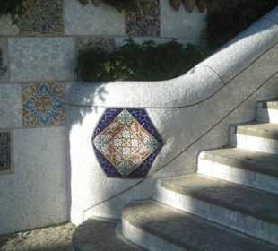 Dettaglio della scalinata di accesso