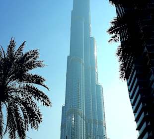 Blick vom Burj Vista auf den Burj Khalifa