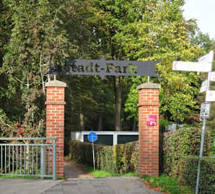 Eingang zum Stadtpark Versmold