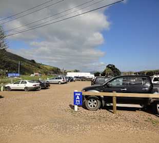 Parkplatz nach der Fähre