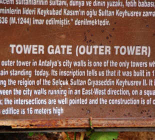 Stadt Antalya alte Stadtmauer