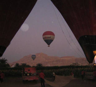 Die ersten Ballons starten