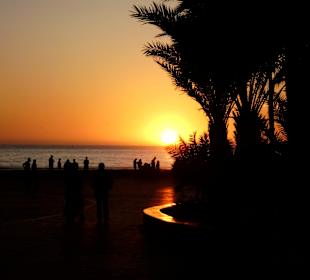 Sonnenuntergang Strand Agadir