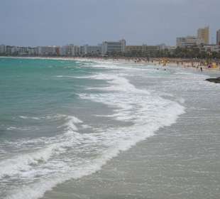 Blick Cala Millor Zentrum zum Hotel