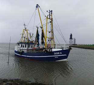 Ankunft eines Fischerbootes