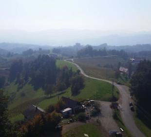 Ausblick - leider dunstig