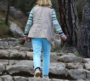 Ein Teil des Weges nach oben