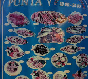 Konoba Punta ("Speisekarte")