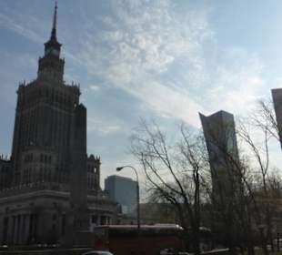 Die moderne Skyline von Warschau