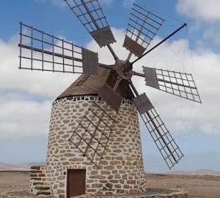 Restaurierte Windmühle