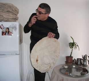 Fladenbrot ist noch trocken !