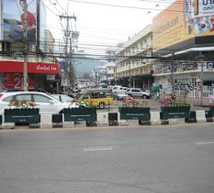 Die Straße des Nachtmarktes tagsüber