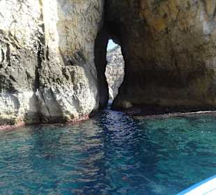 Pendeln zwischen den Grotten