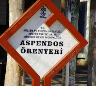 Aspendos An/Abfahrt Landschaft
