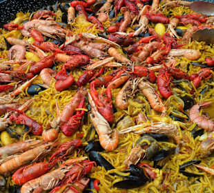 Paella-Pfanne der Poissonnerie Ty´Breizh