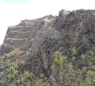 Seitlicher Teil der Ruinen