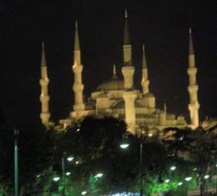 Abends an der blauen Moschee