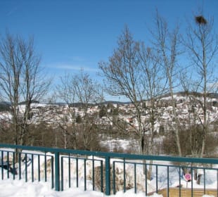Blick vom Hotel in Richtung Stadt