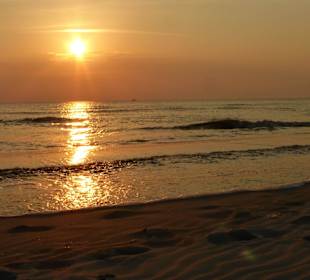 St. Peter Ording - Sonnenuntergang am Strand