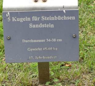 5 Kugeln für Steinbüchsen