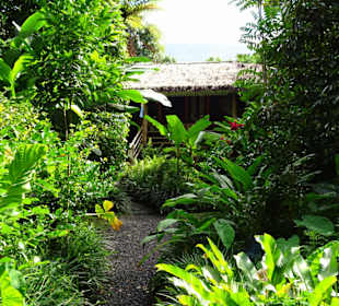 Das Empfangsgebäude des Gartens