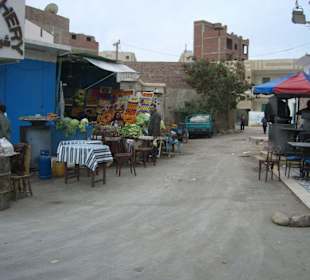 Obststand in ärmsten Verhältnissen