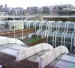 Draufsicht auf das Einkaufzentrum Les Halles