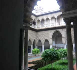 Im Palast leider regnete es