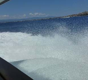 Schnelle Fahrt zum Stromboli