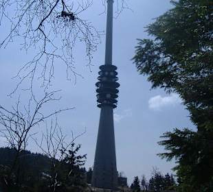 Blick zum Sendeturm SWR auf der Hornisgrinde
