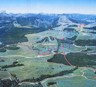 Postalm Plan Wanderwege