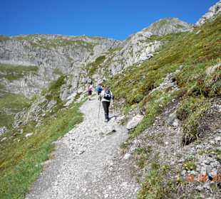 Wejście na Totalp -Hutte