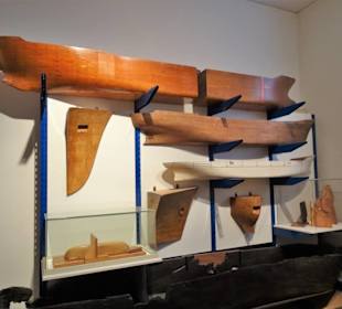 Bootsrumpfmodelle im Altonaer Museum