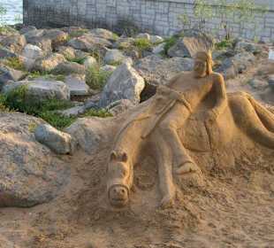 Künstler am Strand...