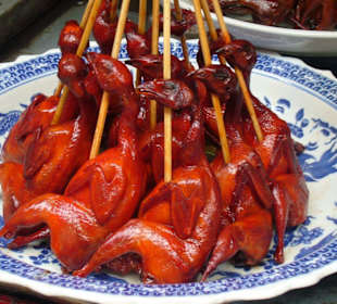 Essen in der Altstadt von Shanghai