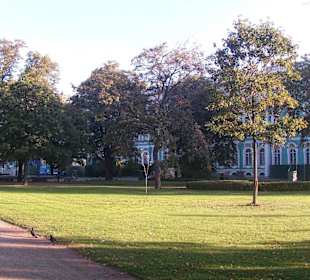 Winterpalast St. Petersburg Seitenansicht Park