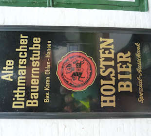 Alte Holstenwerbung an der Wand (Zur alten Post)