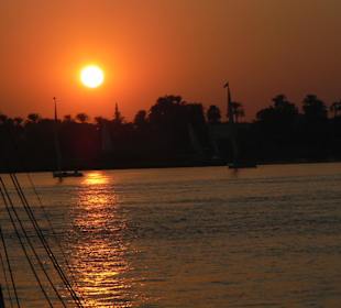 Sonnenuntergang am Nil