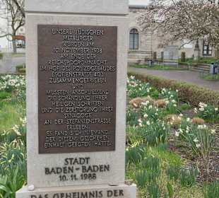 Gedenkstein für die Opfer der Judenverfolgung