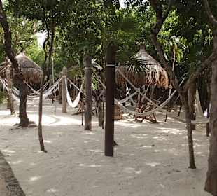 Ruhezone Hängematten