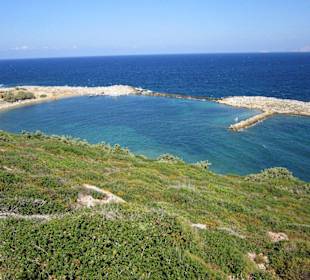 Vista sulla baia e ristorante pesce