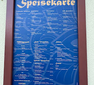 Speisekarte 