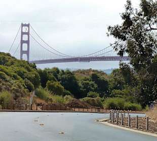 Golden Gate Brücke von der East Road aus